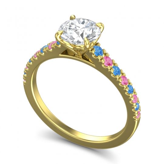 Cathedral Pave Java Ring