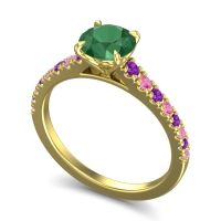Cathedral Pave Java Ring