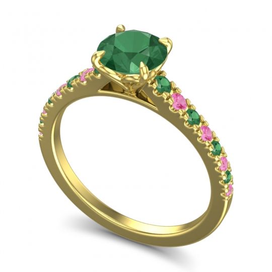 Cathedral Pave Java Ring