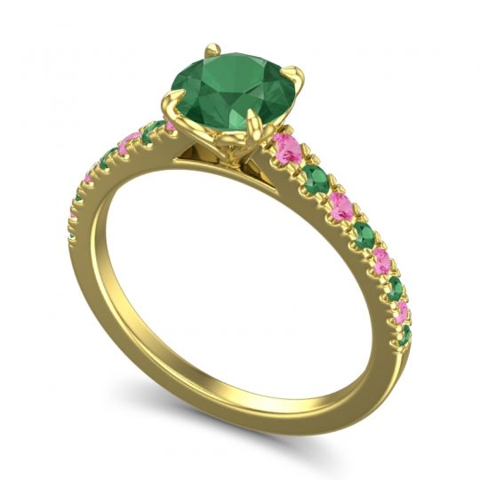 Cathedral Pave Java Ring