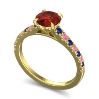 Cathedral Pave Java Ring