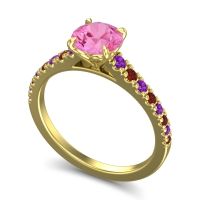 Cathedral Pave Java Ring