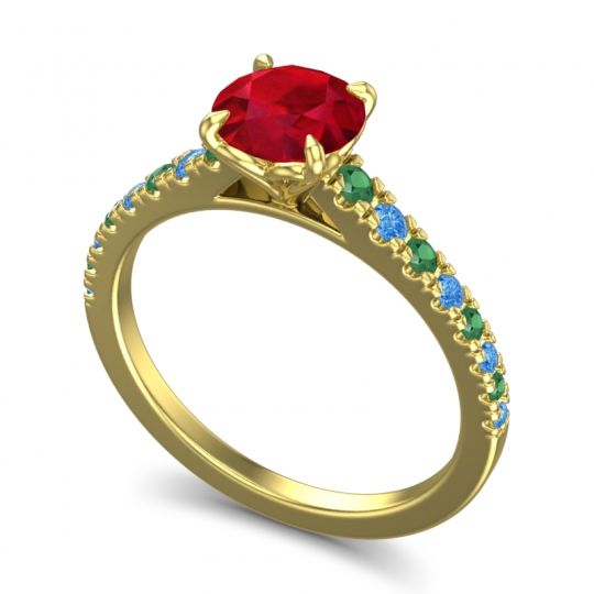 Cathedral Pave Java Ring