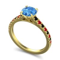 Cathedral Pave Java Ring
