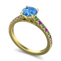 Cathedral Pave Java Ring