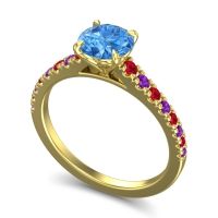 Cathedral Pave Java Ring