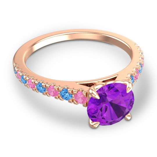 Cathedral Pave Java Ring