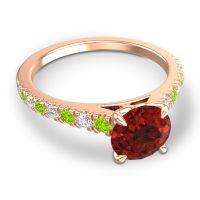 Cathedral Pave Java Ring