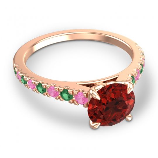 Cathedral Pave Java Ring