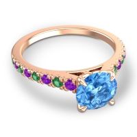 Cathedral Pave Java Ring