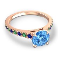 Cathedral Pave Java Ring
