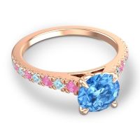 Cathedral Pave Java Ring