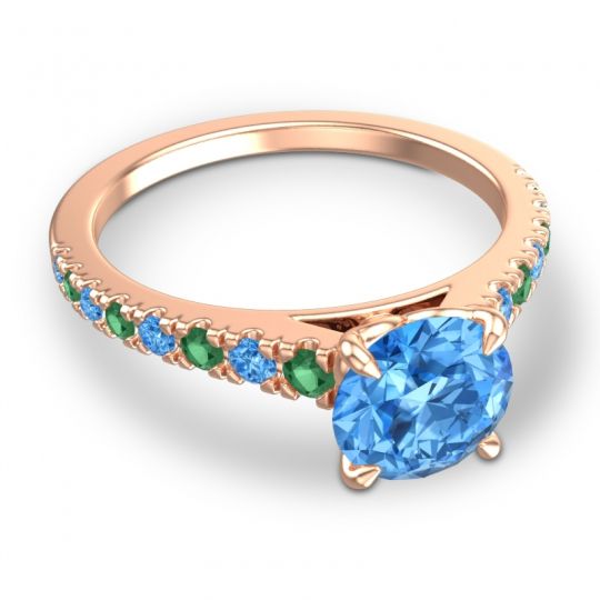 Cathedral Pave Java Ring