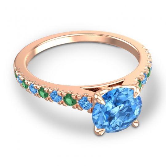 Cathedral Pave Java Ring