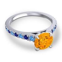 Cathedral Pave Java Ring