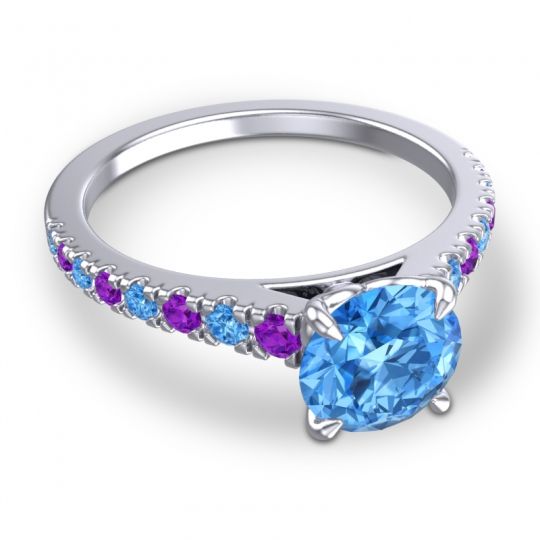 Cathedral Pave Java Ring