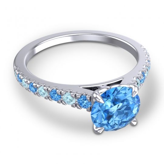 Cathedral Pave Java Ring