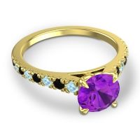 Cathedral Pave Java Ring