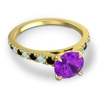 Cathedral Pave Java Ring