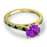 Cathedral Pave Java Ring