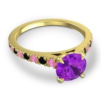 Cathedral Pave Java Ring