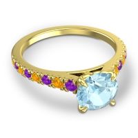 Cathedral Pave Java Ring