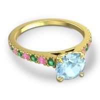 Cathedral Pave Java Ring