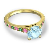 Cathedral Pave Java Ring