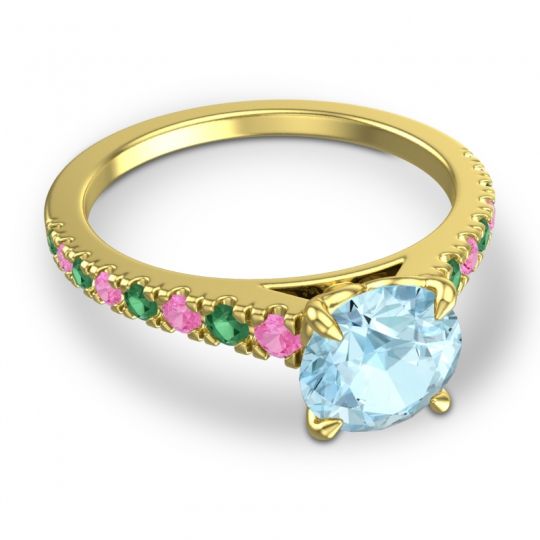 Cathedral Pave Java Ring