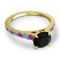 Cathedral Pave Java Ring