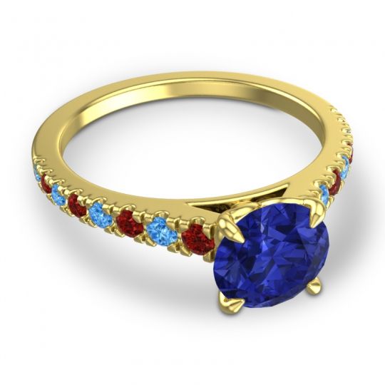 Cathedral Pave Java Ring