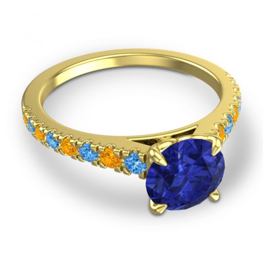 Cathedral Pave Java Ring