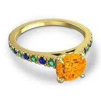 Cathedral Pave Java Ring