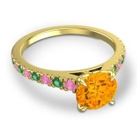 Cathedral Pave Java Ring