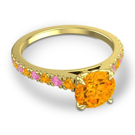 Cathedral Pave Java Ring