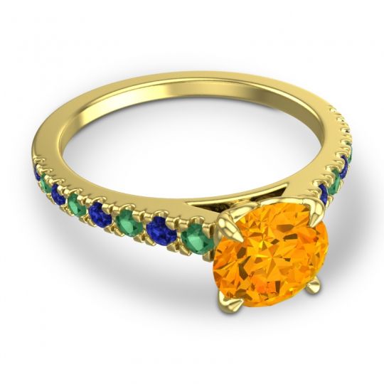 Cathedral Pave Java Ring