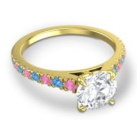 Cathedral Pave Java Ring