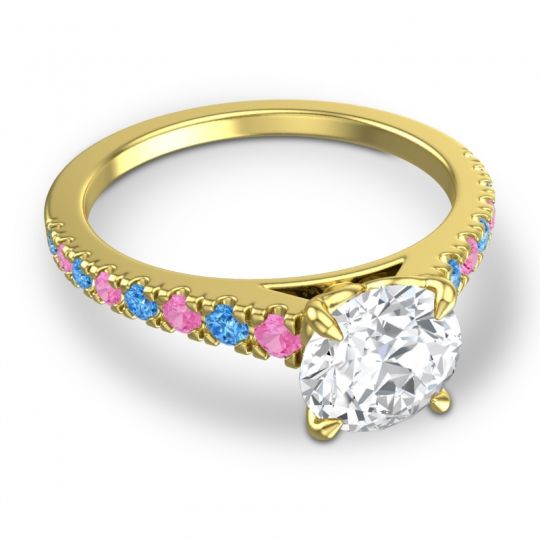 Cathedral Pave Java Ring