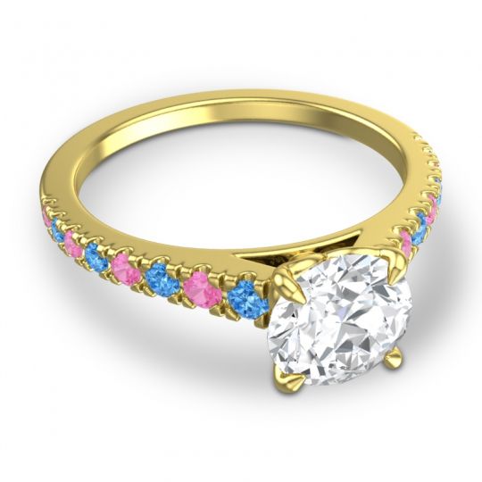 Cathedral Pave Java Ring