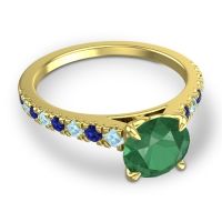 Cathedral Pave Java Ring