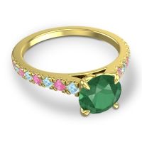 Cathedral Pave Java Ring