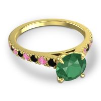 Cathedral Pave Java Ring