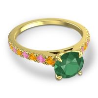 Cathedral Pave Java Ring