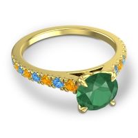 Cathedral Pave Java Ring