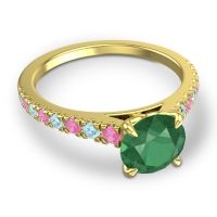 Cathedral Pave Java Ring