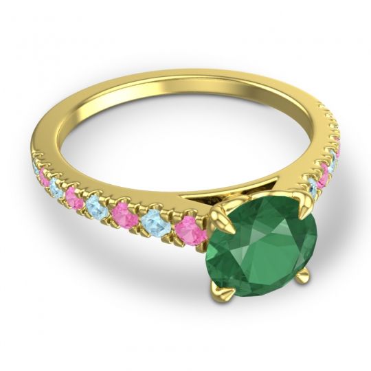 Cathedral Pave Java Ring