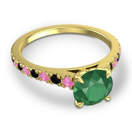 Cathedral Pave Java Ring