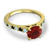 Cathedral Pave Java Ring