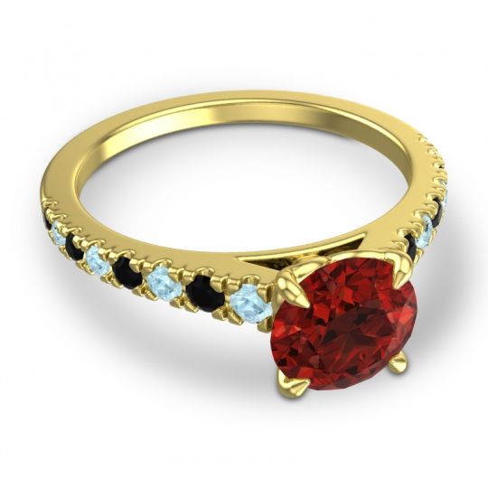 Cathedral Pave Java Ring