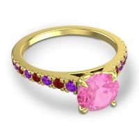 Cathedral Pave Java Ring